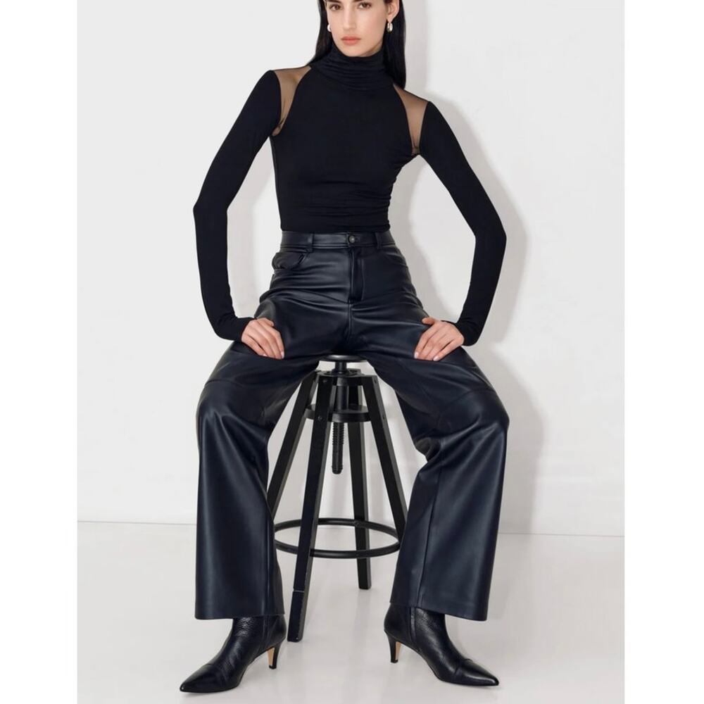 NWOT Marcella Maria Turtleneck in Black SZ M - Picture 3 of 8